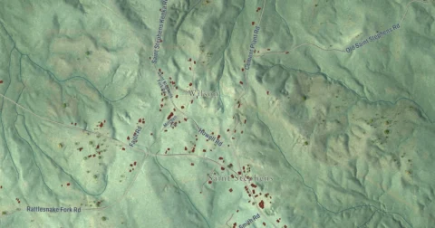 Detail of the map of St. Stephens, Alabama
