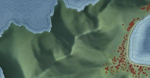 Detail of the map of Vatia, American Samoa