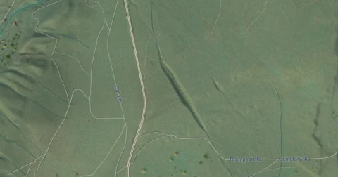 Detail of the map of Mono City, California
