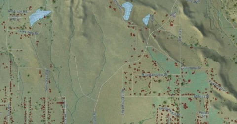 Detail of the map of Park Center, Colorado