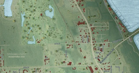 Detail of the map of Wabasso, Florida