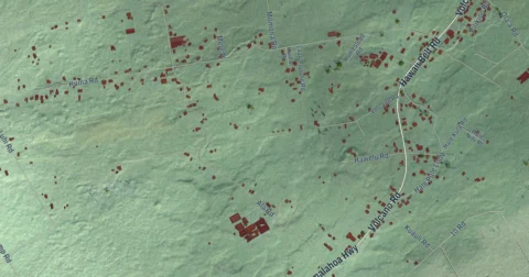Detail of the map of Kurtistown, Hawaii