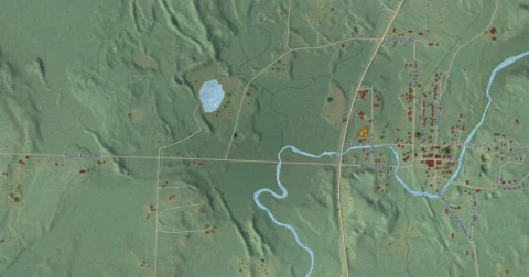 Detail of the map of Amasa, Michigan