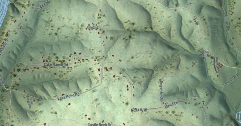 Detail of the map of Kissee Mills, Missouri
