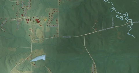 Detail of the map of Bogue Chitto, Neshoba County, Mississippi