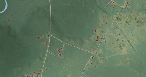 Detail of the map of Ivanhoe, North Carolina
