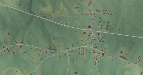 Detail of the map of Mamers, North Carolina