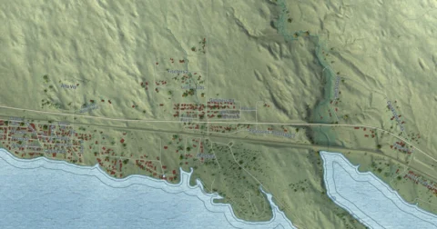 Detail of the map of Belmar, Nebraska
