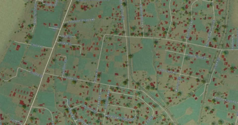 Detail of the map of El Cerro, New Mexico
