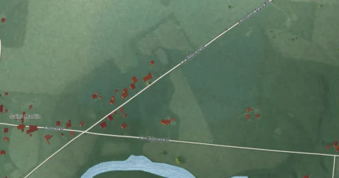Detail of the map of St. Martin, Ohio