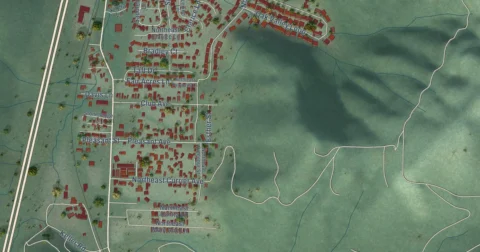 Detail of the map of Roseburg North, Oregon