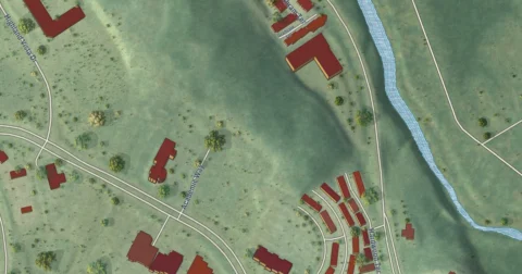 Detail of the map of University Center, Virginia