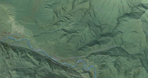 Detail of the map of Verlot, Washington