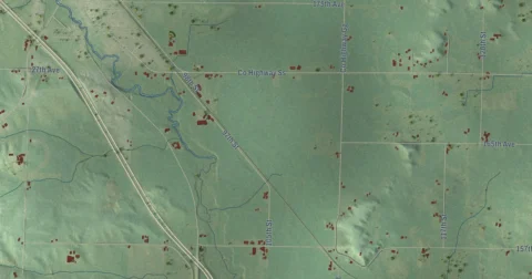 Detail of the map of Woodmohr, Wisconsin