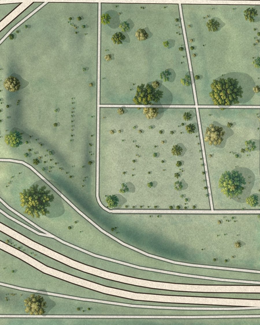 Close-up of Oakland streets on the map
