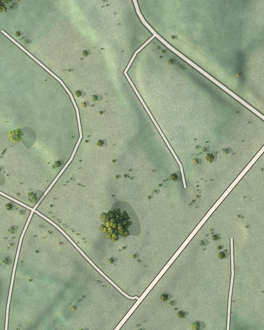 Close-up of Rest Haven streets on the map