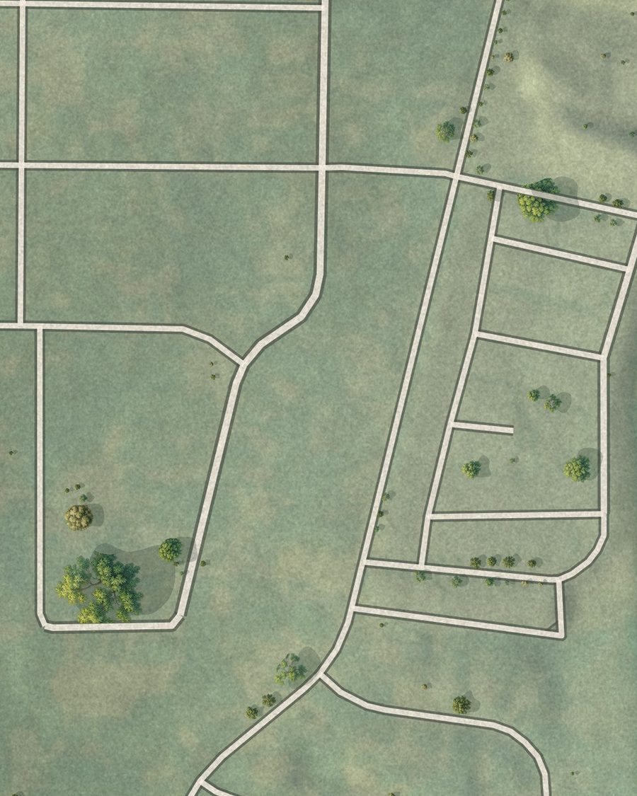 Close-up of State Facility streets on the map