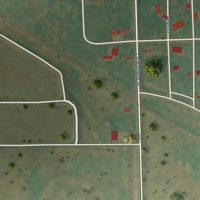 Second close-up of the map of Adams, North Dakota print showing more streets and buildings