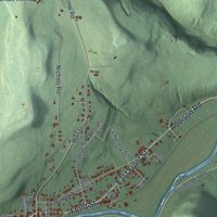 Second close-up of the map of the Town of Addison, New York print showing more streets and buildings