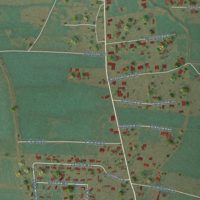 Second close-up of the map of Adelino, New Mexico print showing more streets and buildings