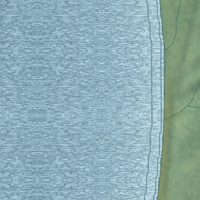 Second close-up of the map of Akiak, Alaska print showing more streets and buildings