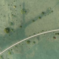 Second close-up of the map of Alden, Illinois print showing more streets and buildings