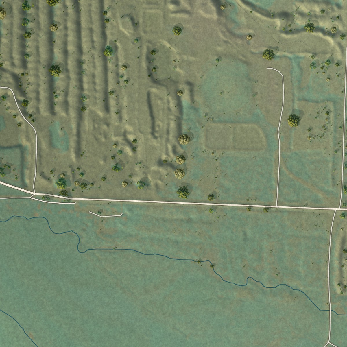 Second close-up of the map of Alder, Montana print showing more streets and buildings