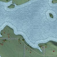 Second close-up of the map of Alder, Washington print showing more streets and buildings