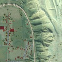 Second close-up of the map of Alderton, Washington print showing more streets and buildings