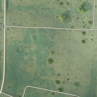 Second close-up of the map of Aldrich, Missouri print showing more streets and buildings