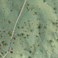 Second close-up of the map of Alexandria, Tennessee print showing more streets and buildings