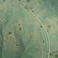 Second close-up of the map of Alexis, North Carolina print showing more streets and buildings