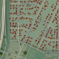 Second close-up of the map of Algona, Washington print showing more streets and buildings
