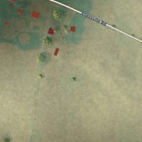 Second close-up of the map of Allensville, Kentucky print showing more streets and buildings