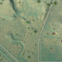 Second close-up of the map of Almont, North Dakota print showing more streets and buildings