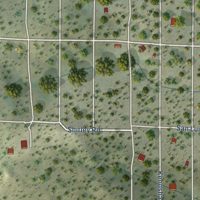 Second close-up of the map of Alpine, Colorado print showing more streets and buildings