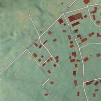 Second close-up of the map of Alsace Manor, Pennsylvania print showing more streets and buildings