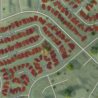 Second close-up of the map of Alta Vista, California print showing more streets and buildings