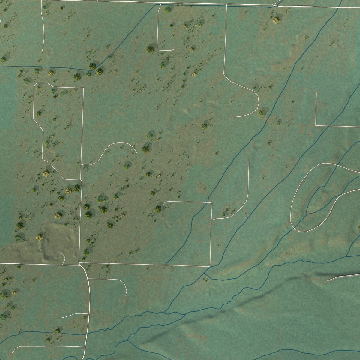 Second close-up of the map of Alta, Wyoming print showing more streets and buildings
