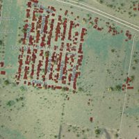 Second close-up of the map of Alto Bonito, Texas print showing more streets and buildings