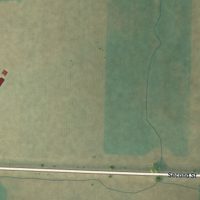 Second close-up of the map of Amidon, North Dakota print showing more streets and buildings