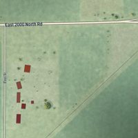 Second close-up of the map of Anchor, Illinois print showing more streets and buildings