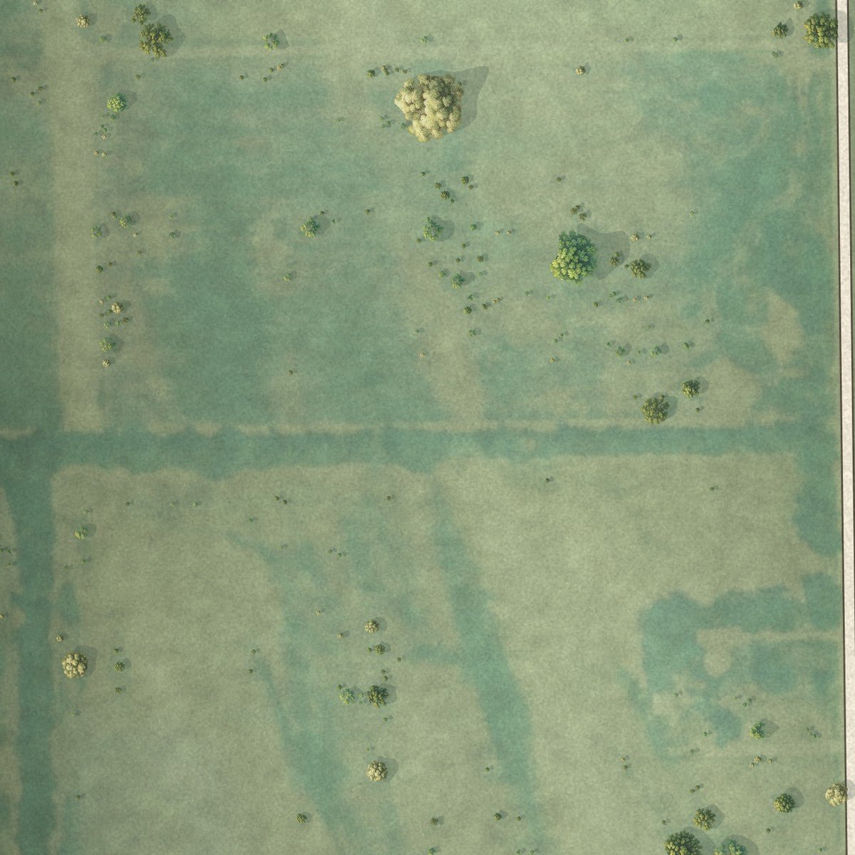 Second close-up of the map of Anthonyville, Arkansas print showing more streets and buildings