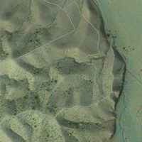 Second close-up of the map of Antimony, Utah print showing more streets and buildings