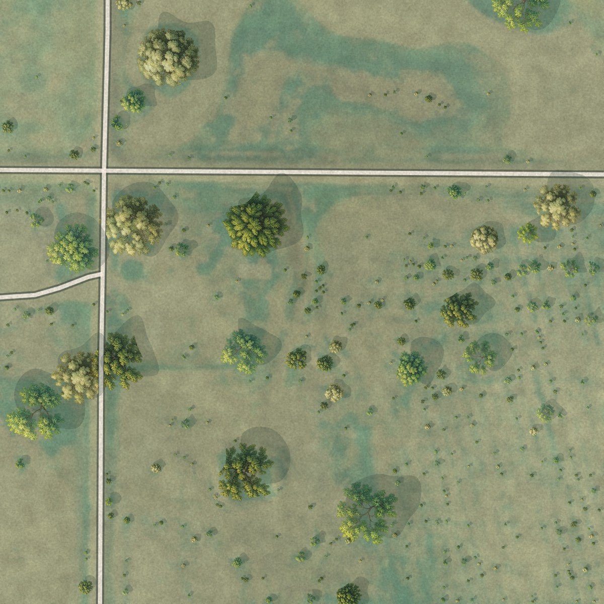 Second close-up of the map of Antler, North Dakota print showing more streets and buildings