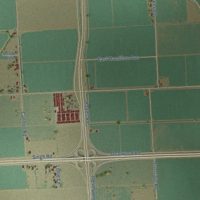 Second close-up of the map of Anza, Imperial County, California print showing more streets and buildings