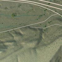 Second close-up of the map of Anzac Village, New Mexico print showing more streets and buildings
