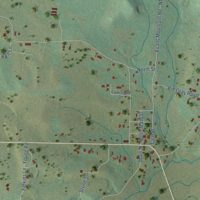 Second close-up of the map of Appleton, Arkansas print showing more streets and buildings