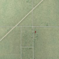 Second close-up of the map of Arbyrd, Missouri print showing more streets and buildings
