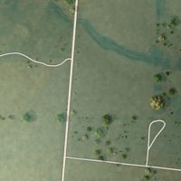 Second close-up of the map of Arcola, Missouri print showing more streets and buildings